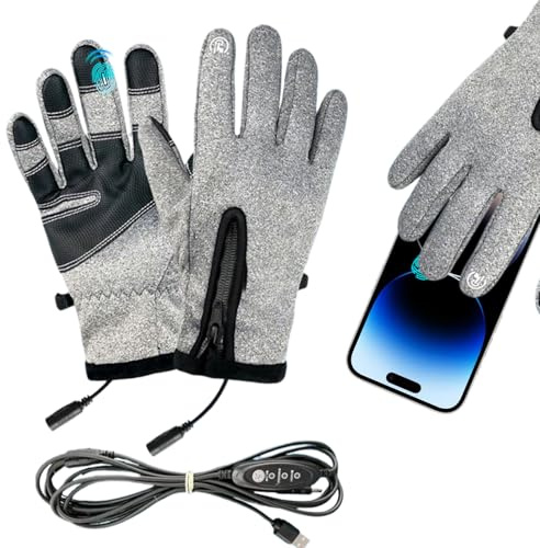 Heated Gloves for Women | Touchscreen Heated Gloves Hand Warmers,Windproof Heater Outdoor Gear for Climbing Hunting Skiing Women Travel Men Construction Sites Work Cold