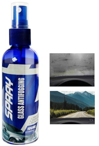 Antibeschlag Spray, Scheiben Anti Beschlag Mittel, Anti Fog Spray, Schnellwirkender Entnebeler Für Auto Innen Außen Fenster Spiegel Duschen Helme Brillen, klare Sicht, 100ml
