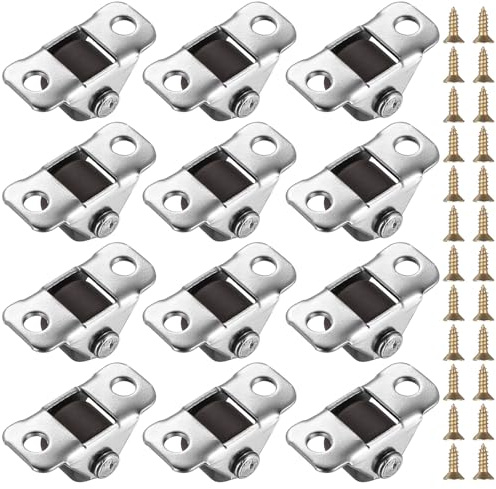 20 Pz Ruote Girevoli con Cuscinetti, 12mm Ruote per Mobili Piccole, Rotelle per Mobili Pesanti, Rotelle Girevoli in Gomma per Piccoli Elettrodomestici Carrelli Bagagli, Capacità totale 160 kg