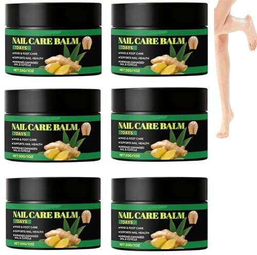 Balsamo per la cura delle unghie - Idratazione delicata per unghie e cuticole secche/fragili - Idratante quotidiano per mani e piedi, aiuta a mantenere la forza delle unghie dei piedi (6PCS)