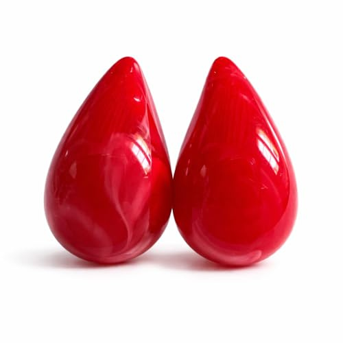 MAJALE - Pendientes Gota 3cm Acero inoxidable y Resina de Color | Pendientes Lágrima Mujer | Aretes Ligeros | Joyería Elegante en tendencia