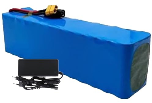 Batería para Bicicleta Eléctrica De 48V Y 100Ah, Batería Recargable De Iones De Litio 13S3P con Cargador, Batería para Patinete Eléctrico De 250W, 350W, 500W, 750W Y 1000W XT90