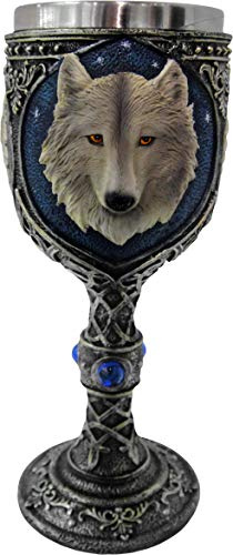 Nemesis Now Lone Wolf Kelch, 11 cm, Blau