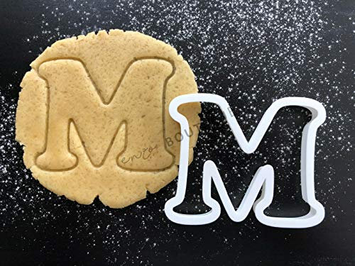 Alphabet Letters 3 Sizes Cookie Cutters Fondant Cake Decorating (Letter M, 2)