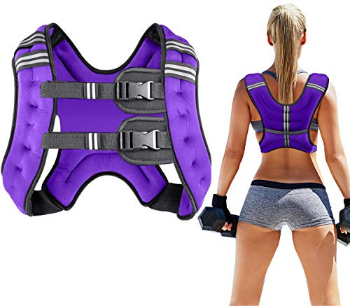 Prodigen Gewichtsweste für Damen und Herren, 7,3 kg, mit reflektierendem Streifen und doppelt verstellbaren Schnallenriemen, Gewichtswesten für Krafttraining, Joggen, Cardio, Gewichtsverlust,