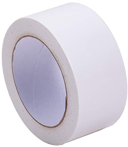 GORGECRAFT 50mm x 20M Buchbinderband Tuch Stoffreparatur Sicheres Tuch Bibliothek Buchscharnier Planatol Reparatur Bastelband Selbstklebend Säurefrei für Buchbinder Scharnier kabel Kabel, Weiß