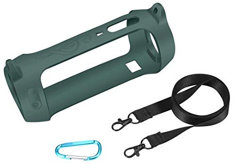 XIZONLIN Bluetooth Lautsprecher Schutzhülle, Silikon Tragetasche Hülle Case Schutz mit Karabiner und Schultergurt für JBL Pulse 4 Bluetooth Lautsprecher