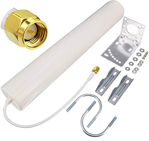 YILIANDUO 12dBi 4G LTE Antenna 698-2700MHz Barrel Antenna Omni-Directional SMA Male Antenna for 4G LTE Routers Repeaters Wireless Home Hotspot