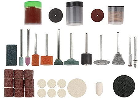 Zhongtou 90 Pièces Accessoires pour Outils Rotatifs Multifonction Kit D'outil Rotatif Tige de Diamètre 3,2 mm Universel pour Coupe Gravure Meulage Ponçage Affûtage Sculpture et Polissage Outil