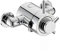 Emso Round Exposed Thermostatic Shower Valve with Bottom Outlet