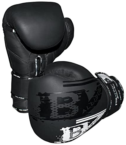 FOX-FIGHT B7 Boxhandschuhe professionelle hochwertige Premium Qualität aus echtem Leder Sandsack Training Sparring Muay Thai Kickbox Freefight Kampfsport BJJ Sandsackhandschuhe Gloves