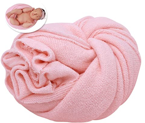 Neugeborenes Posing Wrap Neugeborenen Fotografie Requisiten Weiche Stretch Strickdecke Handgemachte Wrap für Baby Jungen Mädchen Fotoshooting …