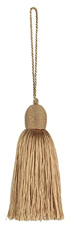Pz/pacco 28 cm Corda Appesa Nappe Cucito FringeTrim Chiave Nappa per FAI DA TE Abbellire Tenda Accessori Complementi Arredo Casa Regalo, Oro