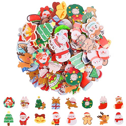 Kalolary 65 Stück Weihnachten Brosche Pins Set für Rucksack Tasche Hüte