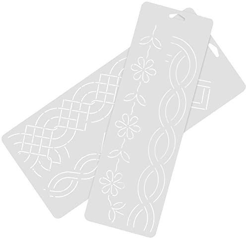 Ciieeo 2stücke Patchwork-quilt-vorlagen Aus Kunststoff Diy-näh Und Quiltschablonen Transparente Nähschablonen Für Kleidung Sticken Und Quilten Nähezubehör Für Handwerk Und Basteln