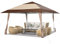 KOMFOTTEU 3.9x3.9m Gartenpavillon höhenverstellbar, Faltpavillon tragbar mit Aufbewahrungstasche & Rädern und 4 Sandsäcken，Gartenzelt Partyzelt für Garten, Terrasse, Hof