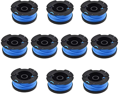 10Pcs Grass Trimmer Spool Line, Lawn Mower Part Replacement for Black & Decker A6481 Reflex BCSTA536