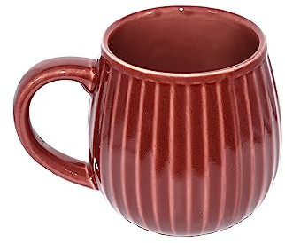 Saumo 480ml Hochwertige Handgefertigte Kaffeetasse aus Porzellan - Kaffee & Tee Tasse in Modern Vintage Design - große Kaffeebecher mit großem Henkel LFGB Zertifiziert