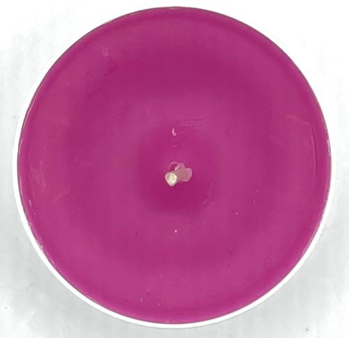 Maxi Teelichter Jumbo Teelichter im weißen Acrylcup Sonderedition extra elegante Variante (pink, 20)