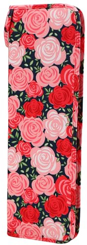Coopay Knitting Needle Holder, Knitting Needle Case Empty, Rose | Knitting Needle Storage Case, Needle Organiser for Long Pins Storage (up to 35cm), Portable Knitting Needle Carrying Case