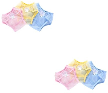 FRCOLOR 6stücke Teiliges Atmungsaktive Stoffwindelüberzüge Waschbar Töpfchentrainingshosen Für Gelb Und Blau Für Monate Für Windelnutzung
