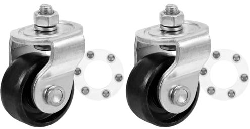 HEMOTON 2pcs Jack Front Wheel Wheels for Garage Horizontal Jack Replacement Floor s Caster for Floor Utility Trailer Front Car Steel Trolley