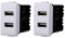 BRATEK Doppia Presa USB da muro compatibile con bticino matix, Frutti elettrici prese usb casa e ufficio, Prese elettriche da muro USB