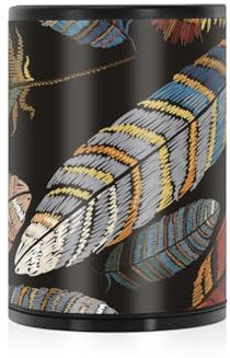 Dekorativer Aschenbecher für Zigaretten, tropische Pfauenfeder für Auto, Getränkehalter, tragbar, rauchfrei, Zigaretten, Aschenbecher mit Deckel, geruchsdicht, Autozubehör für Küche, Zuhause, Büro