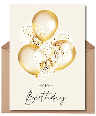 The Life Barn Postkarte mit Umschlag Geburtstagskarte Happy Birthday Karte zum Geburtstag