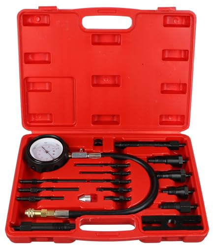 SIXTOL MECHANIC ENGINE TESTER 19 | Comprobador de compresión para motores diesel | 70 bar | manómetro de presión