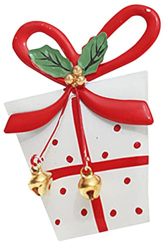 Cabilock Weihnachtsanhänger Aus Eisen Mit Cartoon- Weihnachtsbaum- Einzigartige Sternform Weihnachtsschmuck Baumschmuck Zum Aufhängen Bunte Verzierungen 1 Stück Weiße Tasche