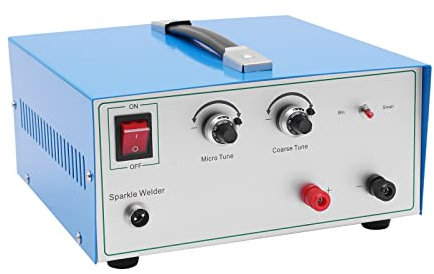 80A Pulse Spot Welder, Schmuck Gold Silver Punktschweißgerät 220V 600W Welding Machine Tool Elektrische LöTmaschine für Platin, Gold, K-Gold, Silber und Stahl