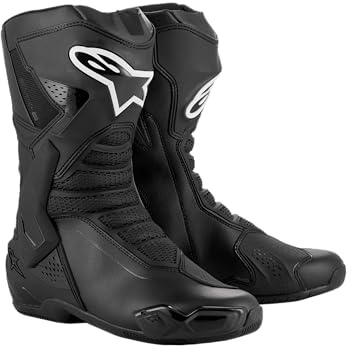 Alpinestars Stivali da moto SMX 6 V3, colore nero | Resistenti alle intemperie