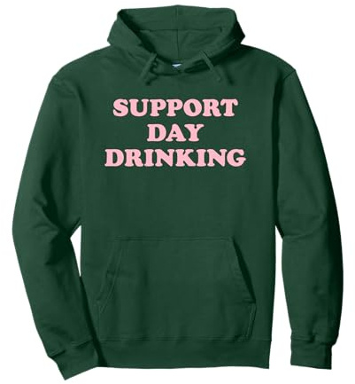 SUPPORT DAY DRINKING X Daydrinking Club. Es eskaliert eh Pullover Hoodie