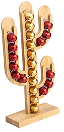 PRETYZOOM 1pièce Support De Rangement Pour Capsules De Café Forme De Cactus Organisateur Décoratif Pour Bureau Et Maison Design Vertical Pratique Et Gain De Place