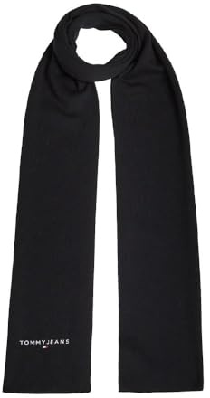 Tommy Hilfiger Linear Schal, für Herren, Schwarz, Schwarz , Einheitsgröße