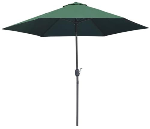 Parasol de marché extérieur pour piscine, jardin, terrasse, terrasse, pelouse, terrasse. Parasol vert avec support de table. Grand parasol de terrasse pour et ombre., vert