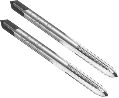 QUARKZMAN 2pcs Taraud À Main À Fond M5 x 0.8 H2 Taraud Métrique À Fond Style Taraudage Acier Rapide HSS6542 Rainures Droites Outil De Taraudage