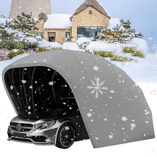 Cochera semiautomática, tienda plegable resistente para coche, refugio portátil de acero inoxidable para todo tipo de clima, tienda de campaña para actividades al aire libre para vehículos