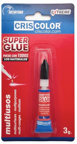 VIDA SOL Pegamento Instantáneo Extreme Super Glue Multiusos, Ultra Fuerte Para Madera, Plástico, Caucho, Metal, Papel, Cerámica, etc. Pega en 10 Segundos, Secado Rápido y Duradero, 3G
