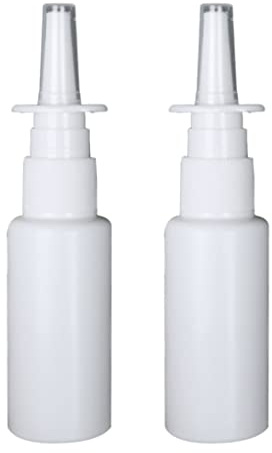 Eioflia Botellas nasales de 30 ml de plástico vacías rellenables con pulverizador de nariz, 2 unidades