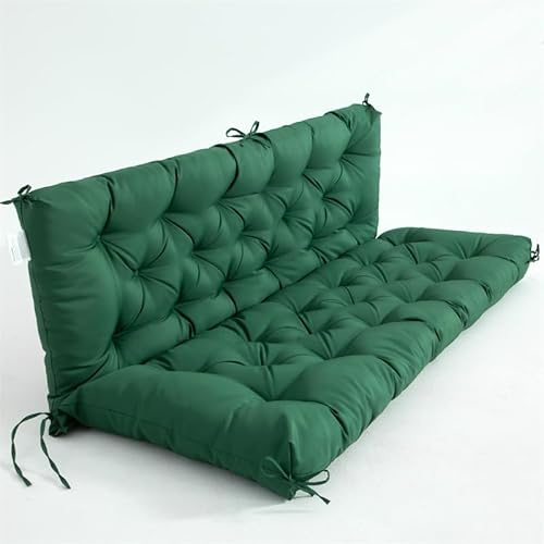 EBETA Gartenbankauflage, Outdoor Bankauflagen Sitzkissen und Rückenkissen für Bank Gartensofakissen Sitzkissen für Gartenschaukel Polsterauflage für Hollywoodschaukel (Erbsengrün, 100 * 50 * 50 cm)