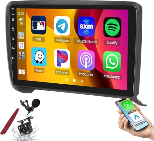 Radio Android para Audi TT MK2 (2006-2014): Pantalla táctil 2K de 9'', CarPlay inalámbrico, Bluetooth, GPS, WiFi, FM, DSP, 2 GB de RAM, 64 GB de ROM, Sistema estéreo K4 Pro.