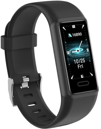 Fitness Tracker Watch with Heart Rate Sleep Tracking,IP68 Waterproof Step Calorie Counter Pedometer,Call SMS SNS Notification Smart Watch for Women Men,Compatible with Android iOS Phones