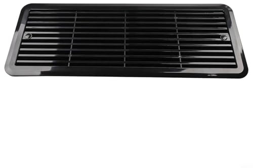 Rejilla de refrigeración para caravana, rejilla de ventilación de refrigerador, soporte de ventilación de caravana para cubierta de escape de refrigerador RV y entrada de aire de refrigeración de