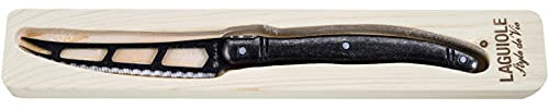 Laguiole Style de Vie Premium Line - Cuchillo para queso blando, color negro