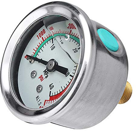 TuToy 400Bar / 6000Psi Pcp Hydraulisches Luftpumpen-Manometer Mit Fester Kupferschraube M10