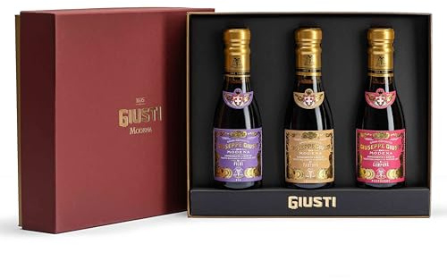 Giusti - Tris Balsámico con Trufa, Higo, Frambuesa (3 x 100 ml)
