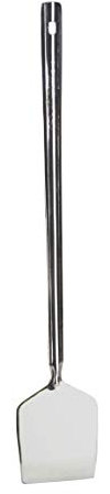 Turner Spatula Stainless Steel Food Turner Turning Spatula Long Handle Dosa Palta Chapati Roti Tavetha Pancake Crepe Burger Omelette Flipper Spatula Turner Scraper Utensil (32.5cm x 5.7xm)