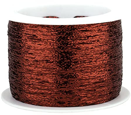 NEUHEIT aus der Collektion Woolly Hug`s 1000m Glitzer - Farbe 304 rot - metallisiertes Beilaufgarn zum Mitstricken oder Mithäkeln